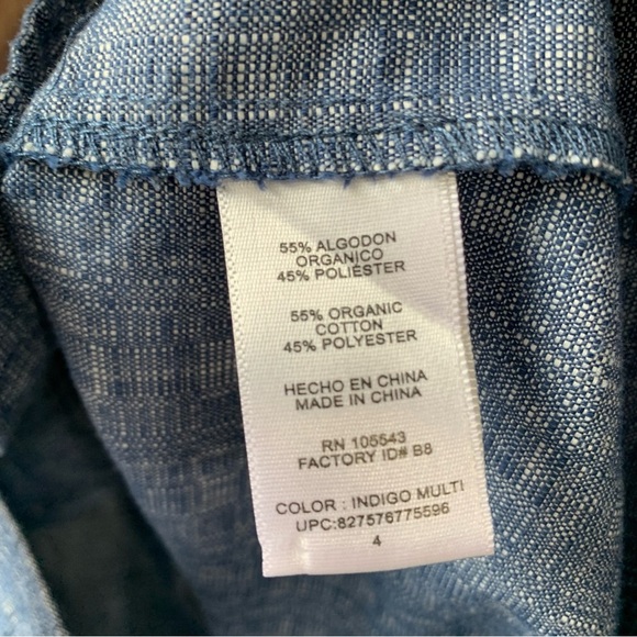 Derek Lam‎ chambray button up jumper dress. Size 4 - Picture 8 of 9